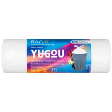 Ароматичні пакети для сміття зі шнурком Yugou BAG IT, Солодка ваніль, 35 л, 15 шт